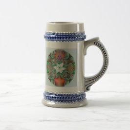 White Blume Bouquet Tasse