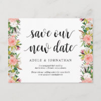 White Blush Florals, Rett unser neues Datum, versc