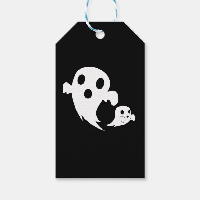 White Boo Geschenkanhänger (Vorderseite)