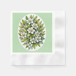 White Bouquet Serviette