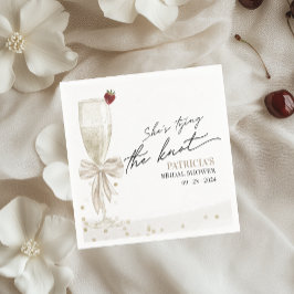 White Bow Sie bindet das Brautparty des Knotens Serviette