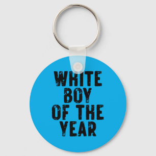 White Boy Of The Year - Vintage Schwarz Schlüsselanhänger