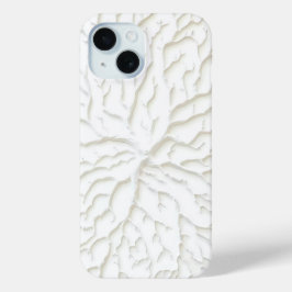 White Branch Texture iPhone Case Minimal Design