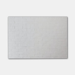 White Brick Wall Gray Bricks Textur Grunge Post-it Klebezettel
