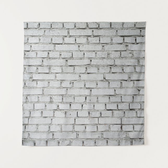 WHITE BRICK WALL WANDTEPPICH (Vorderseite)