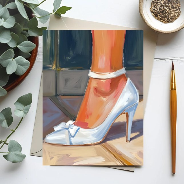 White Bridal Heelses Wedding Card (Von Creator hochgeladen)