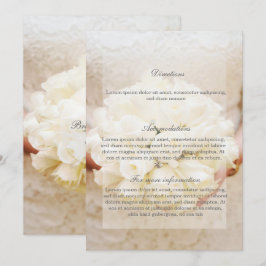 White Bridal Wedding Blume Bouquet Wegweiser Einladung