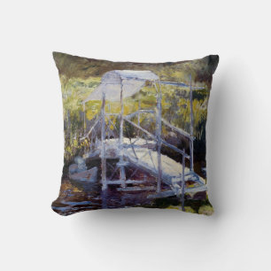 White Bridge von John Twachtman Kissen