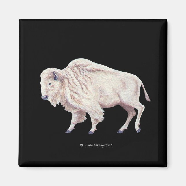 White Buffalo Magnet (Vorne)