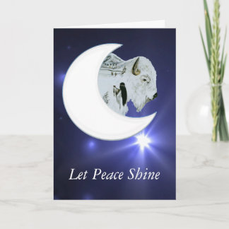 White Buffalo Sessing Card Feiertagskarte