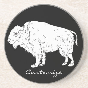 White Buffalo Thunder_Cove  Getränkeuntersetzer
