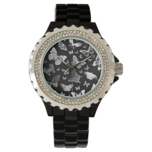 White Butterfly Fashion Watch von Julie Everhart Armbanduhr