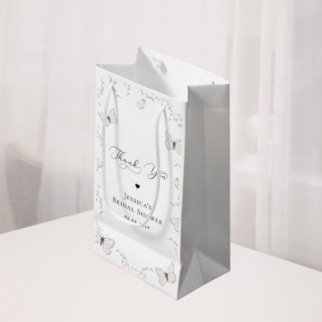 White Butterfly Garden Brautparty Vielen Dank Kleine Geschenktüte (Von Creator hochgeladen)