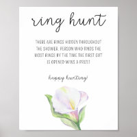 White calla - Brautparty-Ringjagd