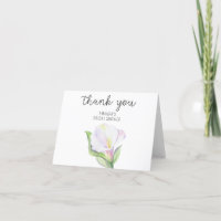 White calla - Brautparty vielen Dank