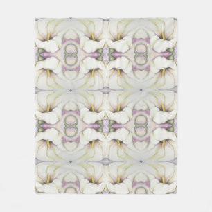 White Calla Lily Baby Blanket Fleecedecke