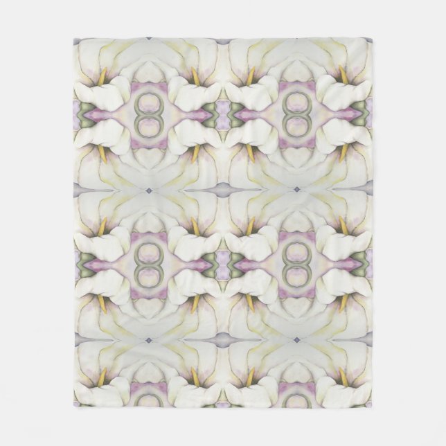 White Calla Lily Baby Blanket Fleecedecke (Vorderseite)