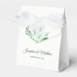 White Calla Lily Floral Wedding Geschenkschachtel