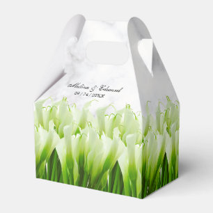 White Calla Lily Florals Gastgeschenk Hochzeit Box Geschenkschachtel
