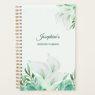 White Calla Lily Personalisiert Planer