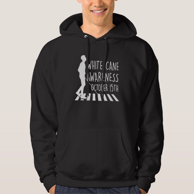 White Cane Safety Day Awareness Day October 15th I Hoodie (Vorderseite)