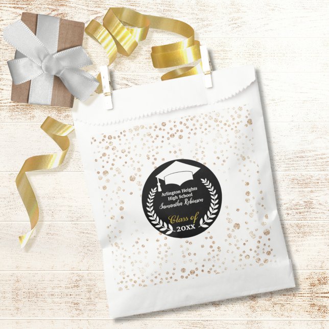 White Cap and Laurel Graduation Party  Geschenktütchen (Von Creator hochgeladen)