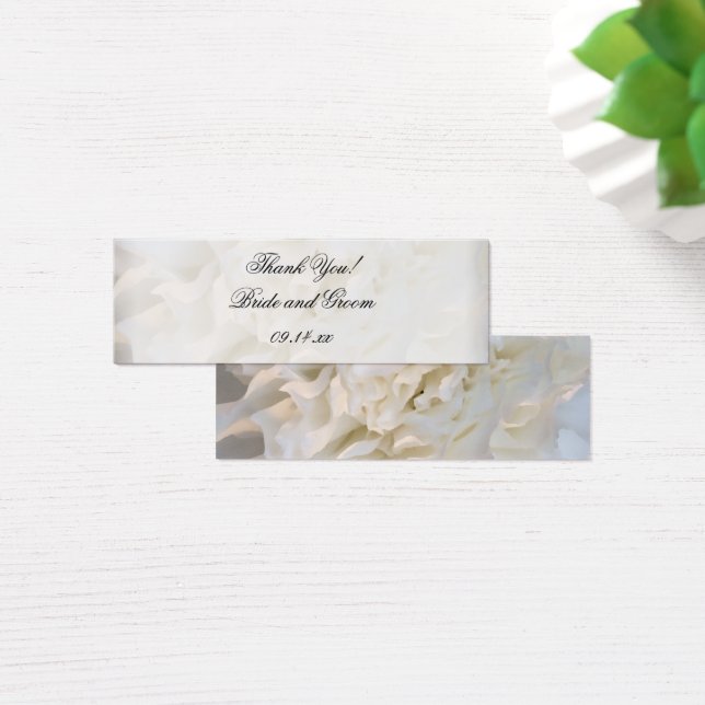 White Carnation Floral Wedding Vielen Dank für Ihr (Schreibtisch)
