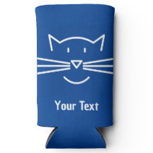 White Cat Face Whiskers Seltzer Can Cooler