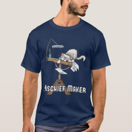 White Cat Mischief Maker T - Shirt