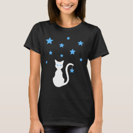 White Cat Stars T - Shirt