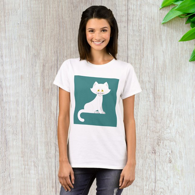 White Cat T - Shirt (Von Creator hochgeladen)