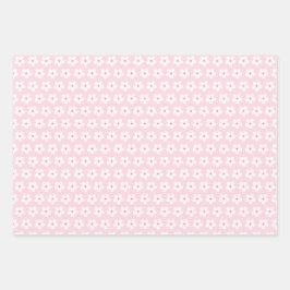 White Cherry Blossom Geschenkpapier Set