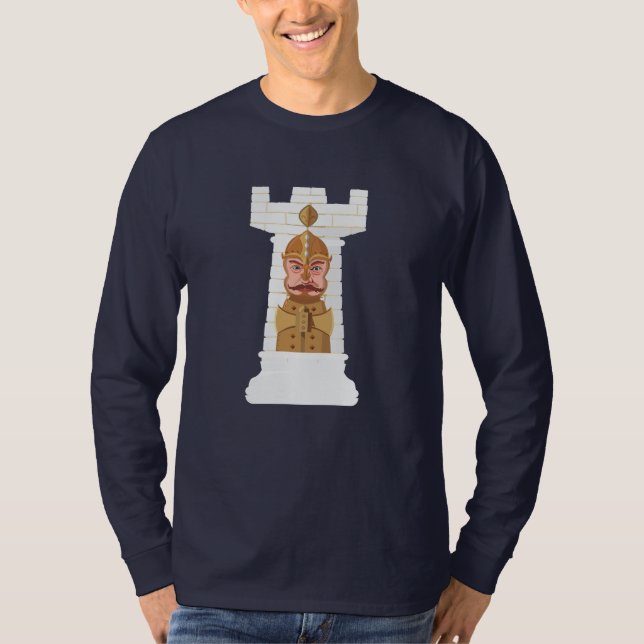 White Chess Rook T - Shirt (Vorderseite)