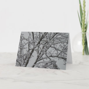 White Christmas Card Feiertagskarte