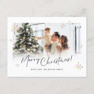 White Christmas Card Foto Ideen Postkarte