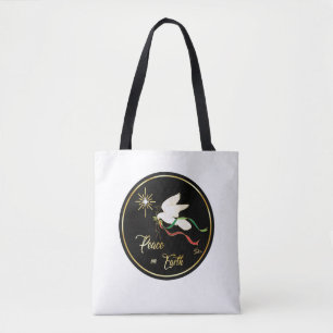 White Christmas Dove Tasche