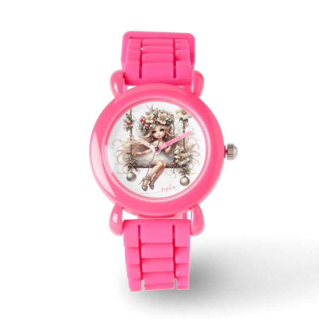 White Christmas Fairy Armbanduhr (Vorderseite)