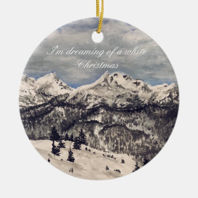White Christmas Ornament (Vorne)