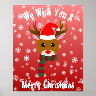 White Christmas Rudolph, der Rotnasen-Rentier Poster