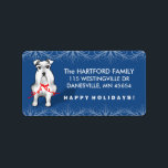 White Christmas Schnauzer Dog Address Labels Adressaufkleber<br><div class="desc">White Christmas Schnauzer Dog Address Labels Grüner Hintergrund Kunst & Design von Julie Alvarez</div>