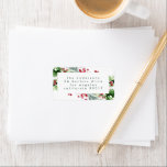 White Christmas Simple Holiday Address Adressaufkleber<br><div class="desc">White Christmas Simple Holiday Address Label</div>