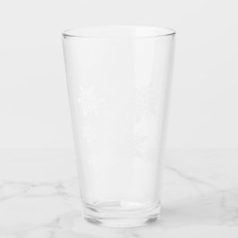 White Christmas Snowflakes Glas