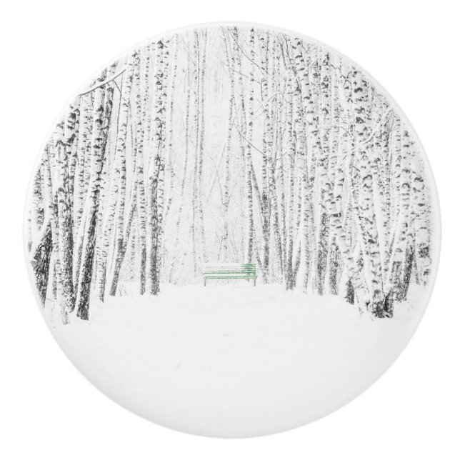 White Christmas Tale Keramikknauf (Vorderseite)