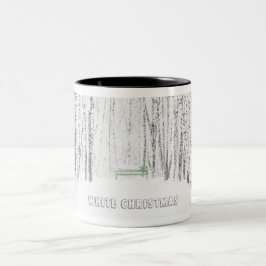White Christmas Tale Zweifarbige Tasse