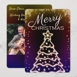 White Christmas Tree Foto Grußkarten Einladung