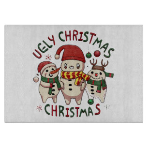 White Christmas; UGLY CHRISTMAS Schneidebrett