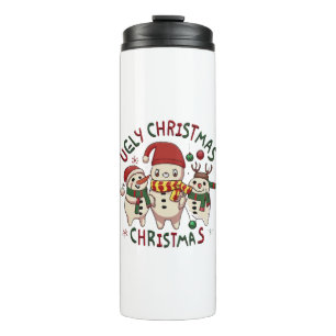 White Christmas; UGLY CHRISTMAS Thermosbecher