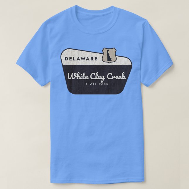 White Clay Creek Staat Park Delaware Begrüßungszei T-Shirt (Design vorne)