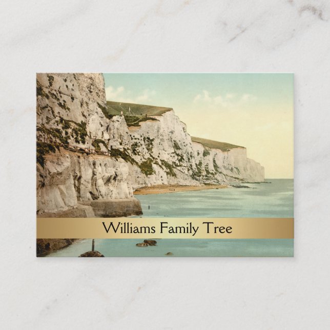 White Cliffs of Dover, England Family Tree Visitenkarte (Vorderseite)