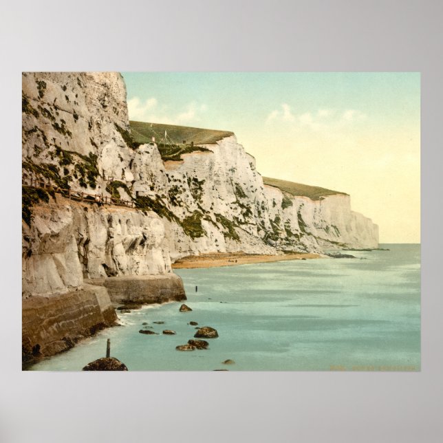 White Cliffs of Dover, Kent England Archival Print Poster (Vorne)